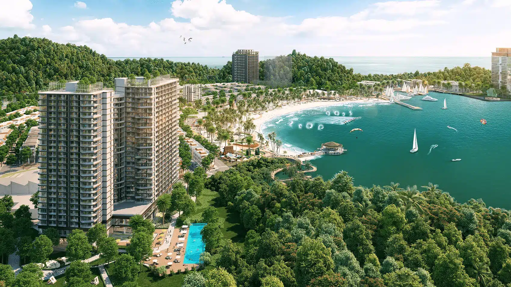 Quần thể khu du lịch Xanh Island Cát Bà mang đến trải nghiệm nghỉ dưỡng cao cấp và thân thiện với môi trường. Xanh Island Cát Bà – Kiệt tác nghỉ dưỡng xanh hướng tới Net Zero đầu tiên tại Việt Nam