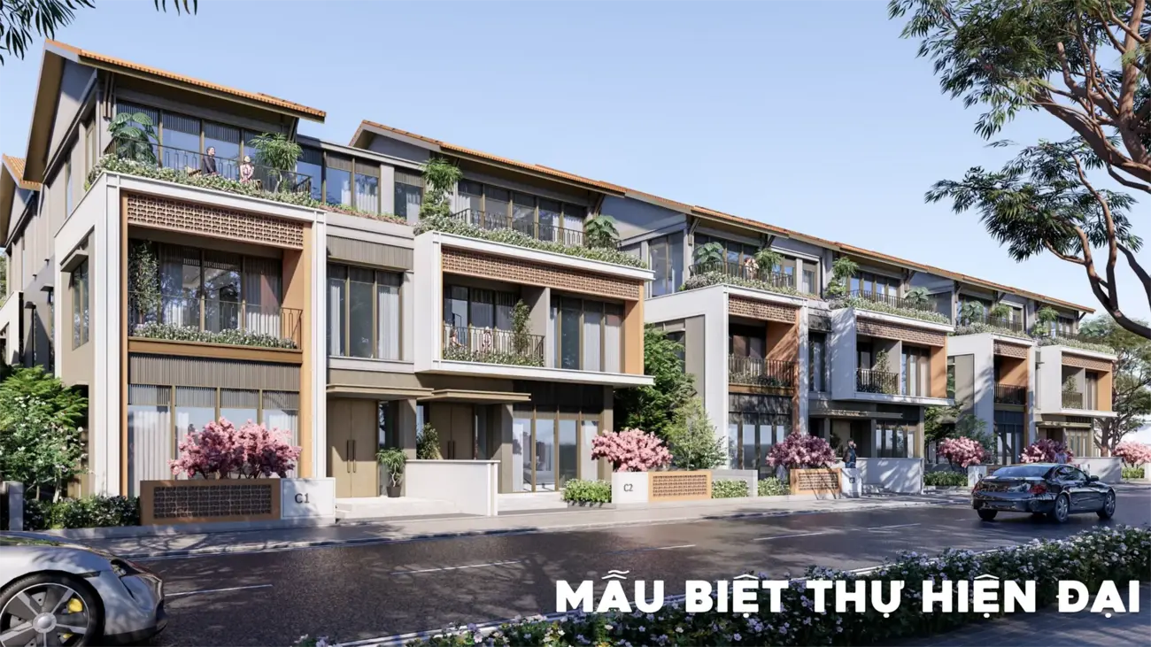 Biệt thự hiện đại tại đảo Thiên đường – Charmora City, dự án cao cấp của Sun Group.